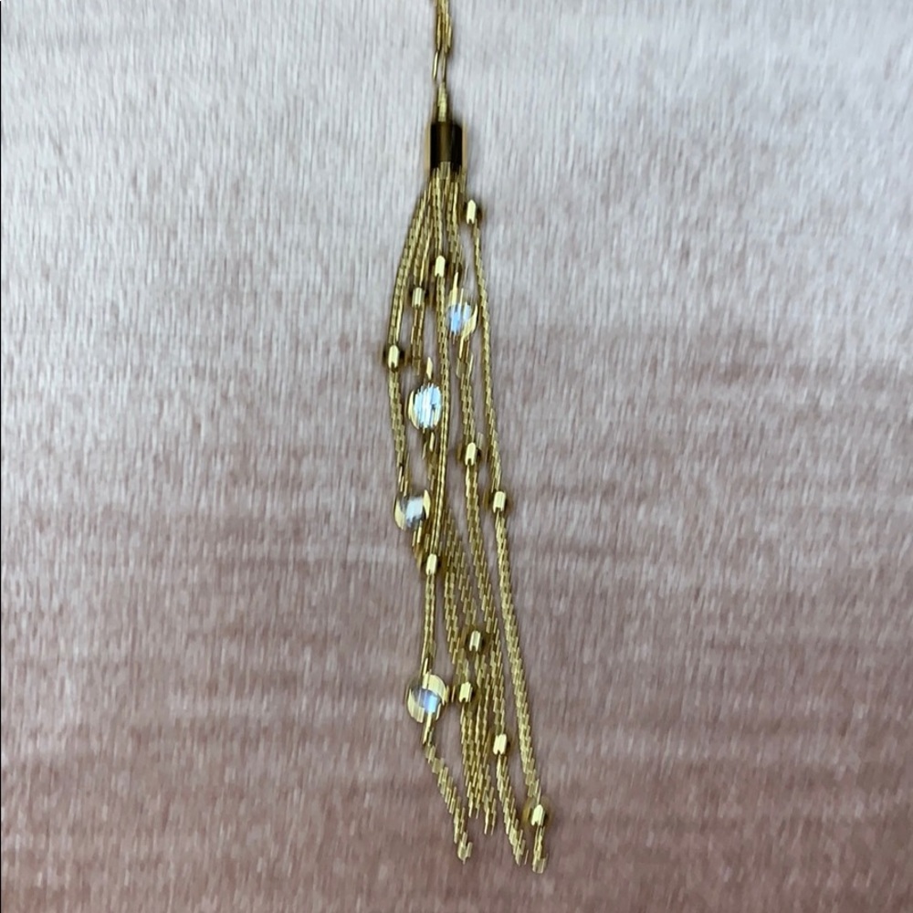 NWOT Ettika | Layered Tassel 18k Plated Necklace - Picture 6 of 7